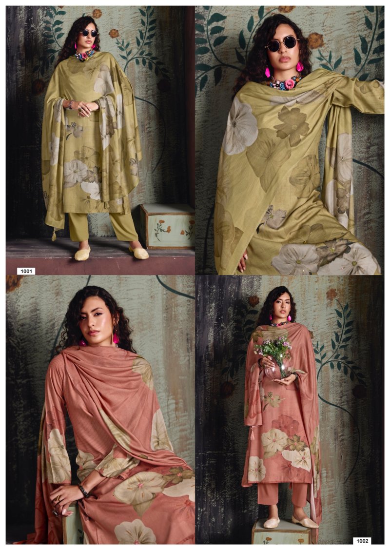 Elle By Rang Pasmina Shimmer Dress Material